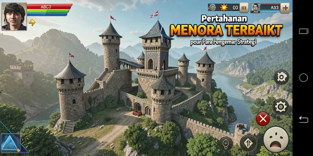 Tampilan gameplay ABC33 yang menegangkan dalam Tower Defense.