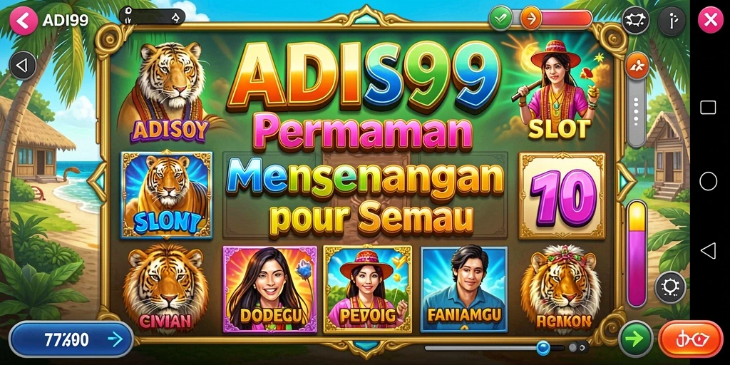 Tampilan gameplay Slot yang menarik dan menegangkan di ADI99.