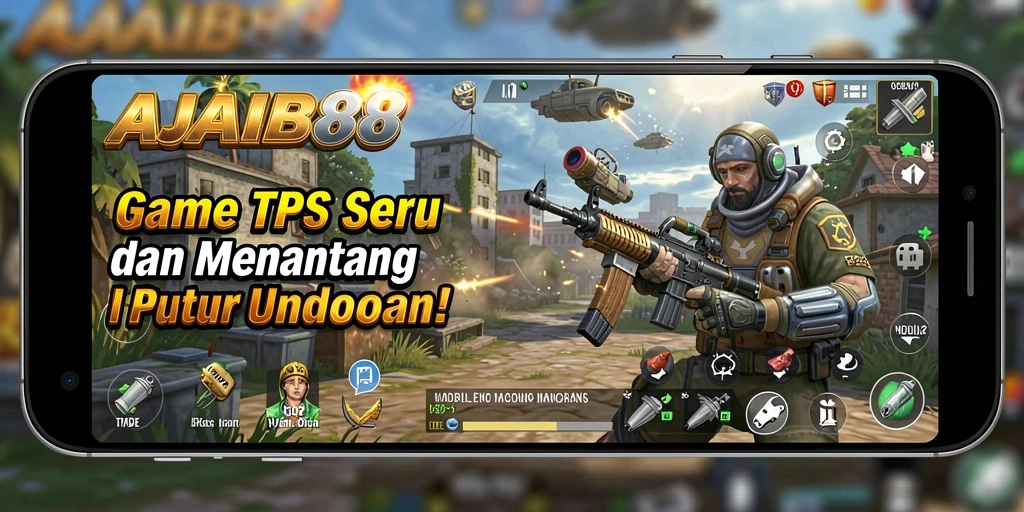 Tampilan menarik selama gameplay AJAIB88 di arena pertempuran TPS.