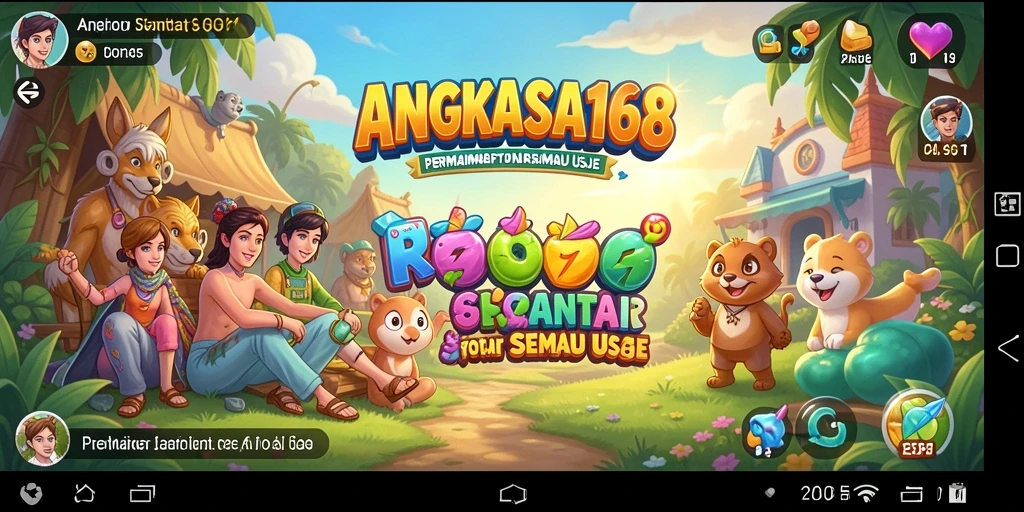 Tampilan menarik dari gameplay ANGKASA168 dengan suasana santai.