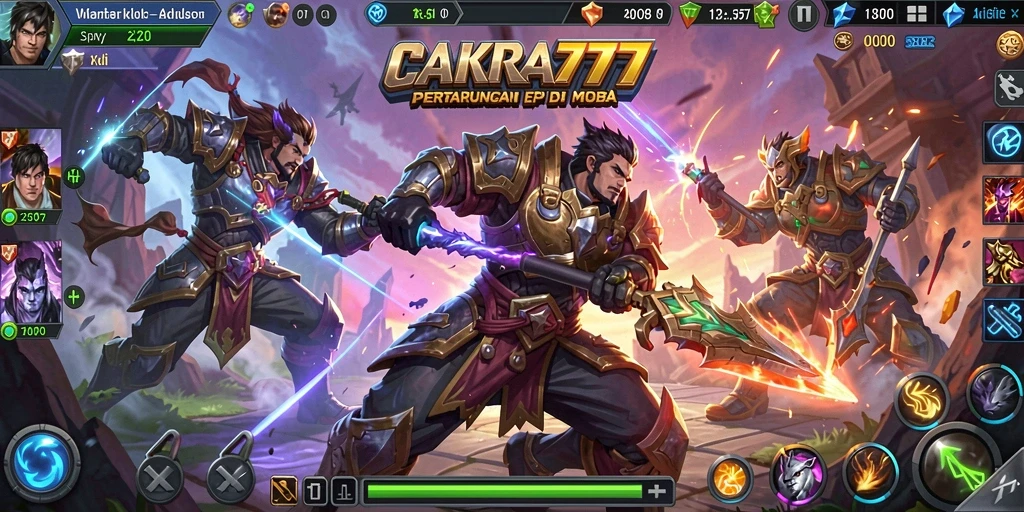 Tampilan seru dari pertempuran intens di CAKRA777.