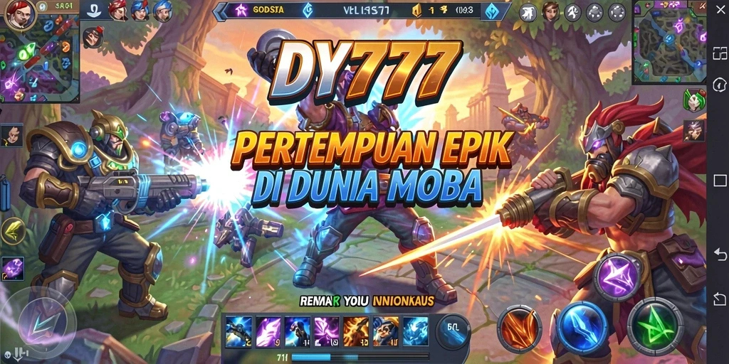 Screenshot utama gameplay DY777 dengan aksinya yang mendebarkan.