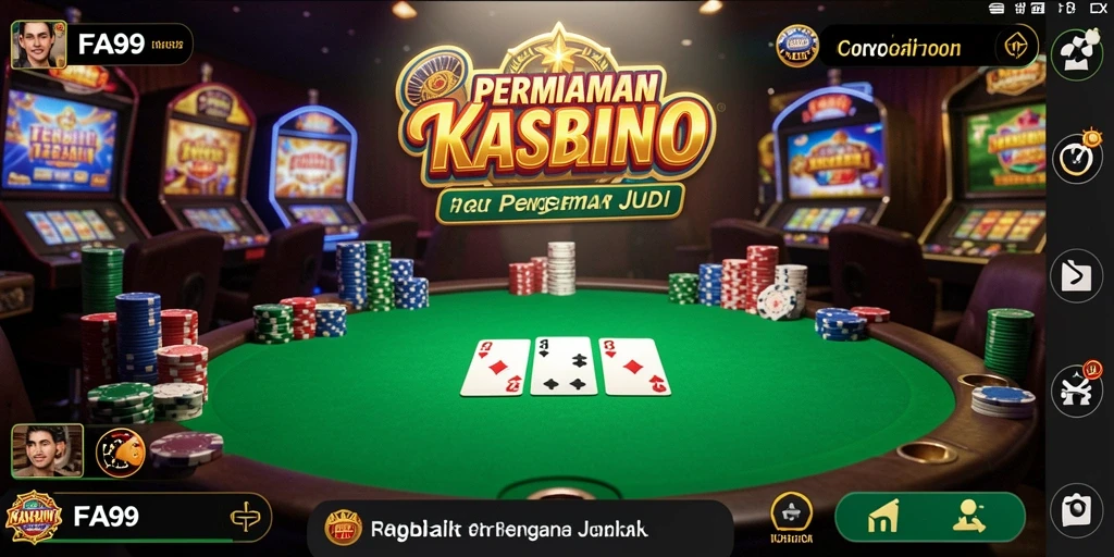 Tampilan gameplay Kasino yang menarik dan penuh warna.
