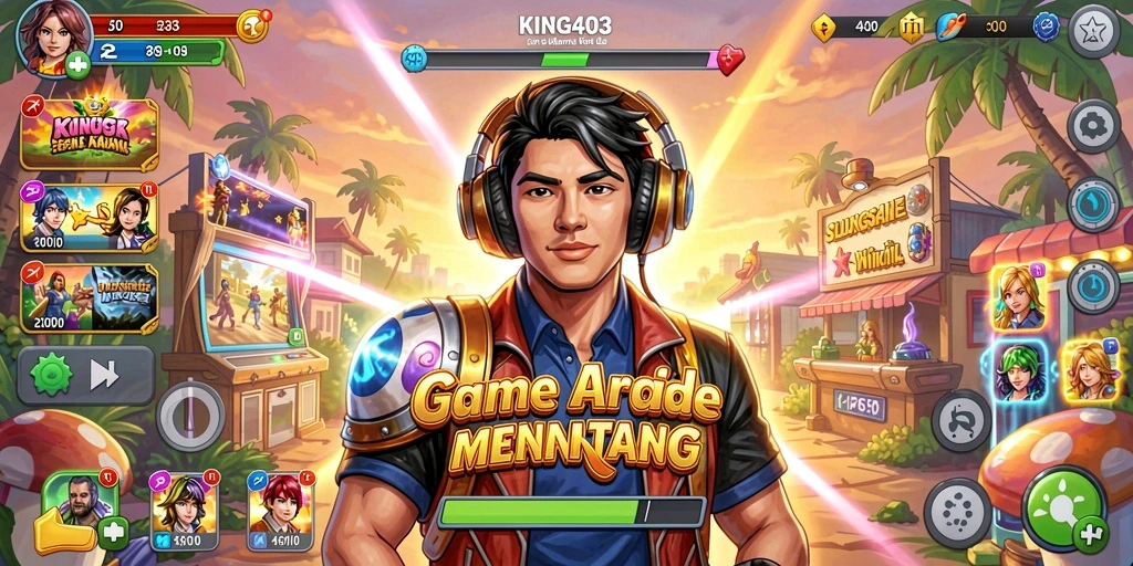 Tampilan gameplay KING403 yang seru dan menantang di level menengah.