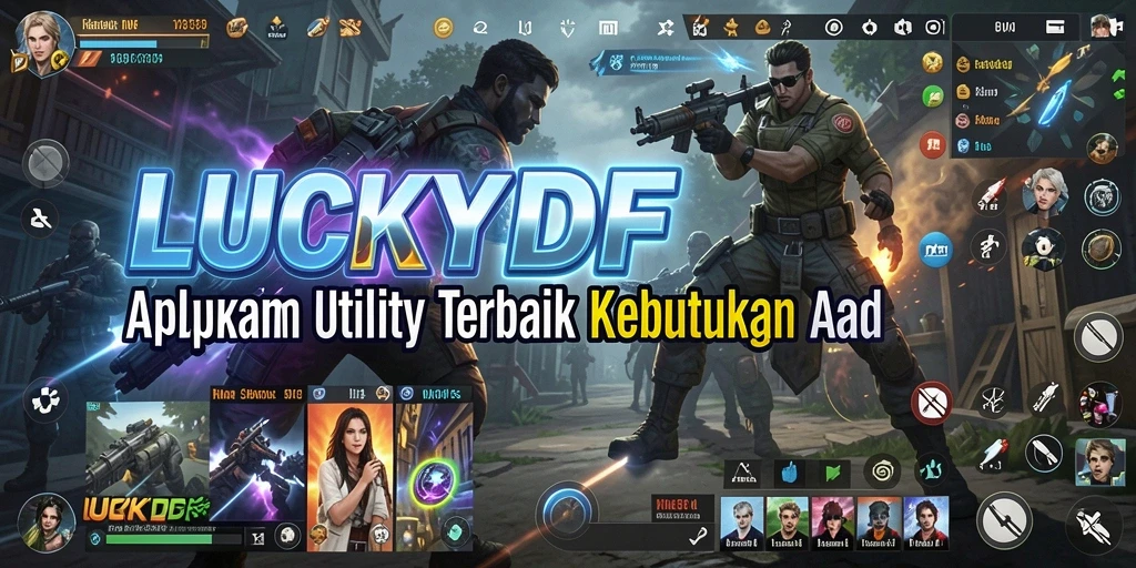 Tampilan antarmuka LUCKYDF yang sederhana dan efektif.