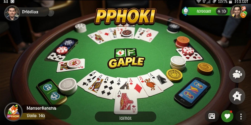Gameplay seru PPHOKI dalam permainan Gaple.