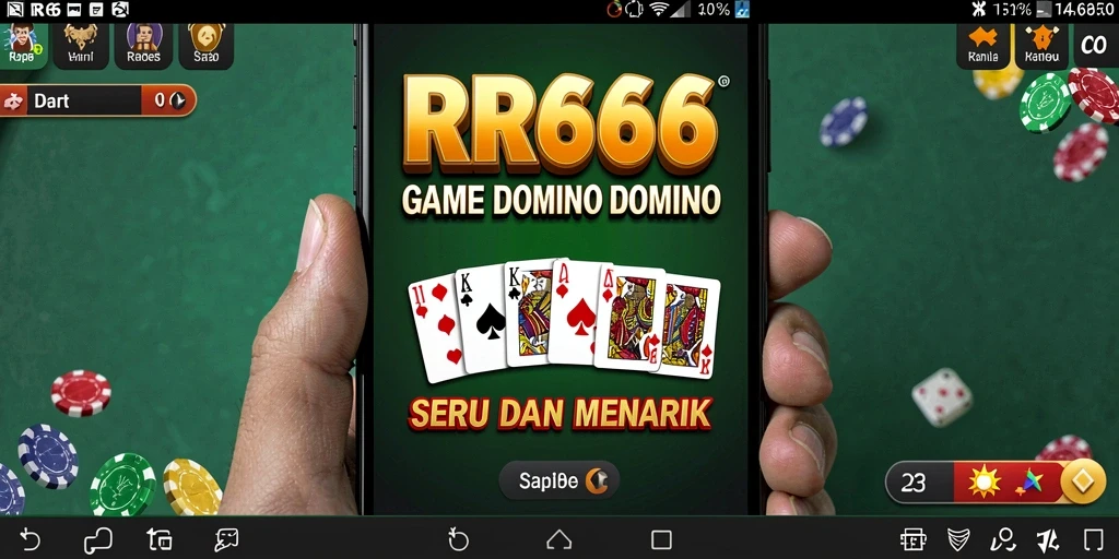 Screenshot gameplay RR666 menampilkan aksi seru permainan Domino.