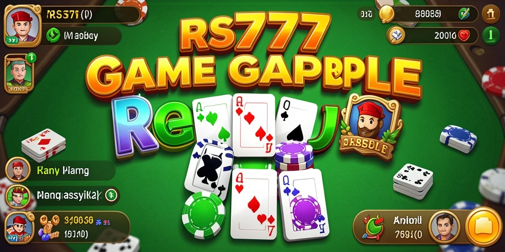Tampilan gameplay RS777 yang seru dan dinamis dalam bermain Gaple.