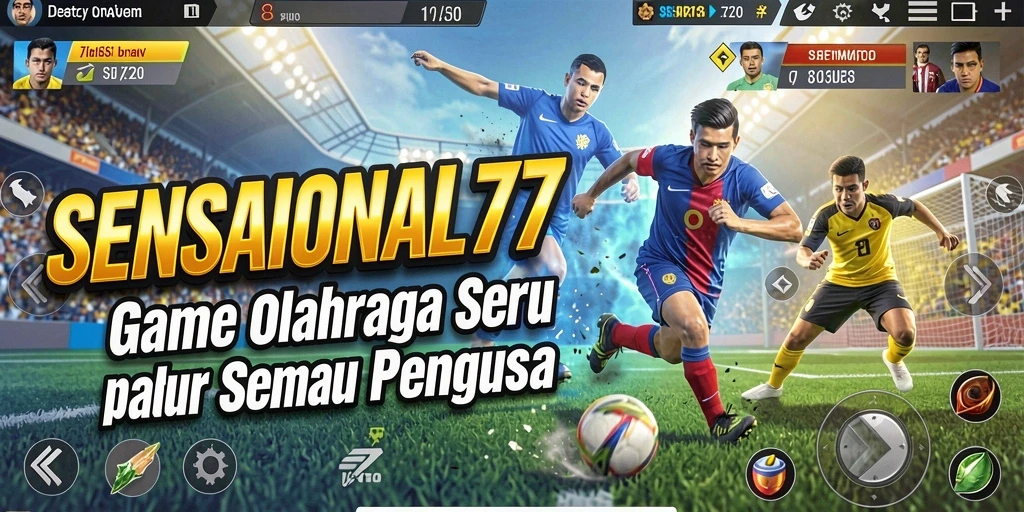 Tangkapan layar SENSATIONAL77 menunjukkan aksi seru dalam pertandingan olahraga.