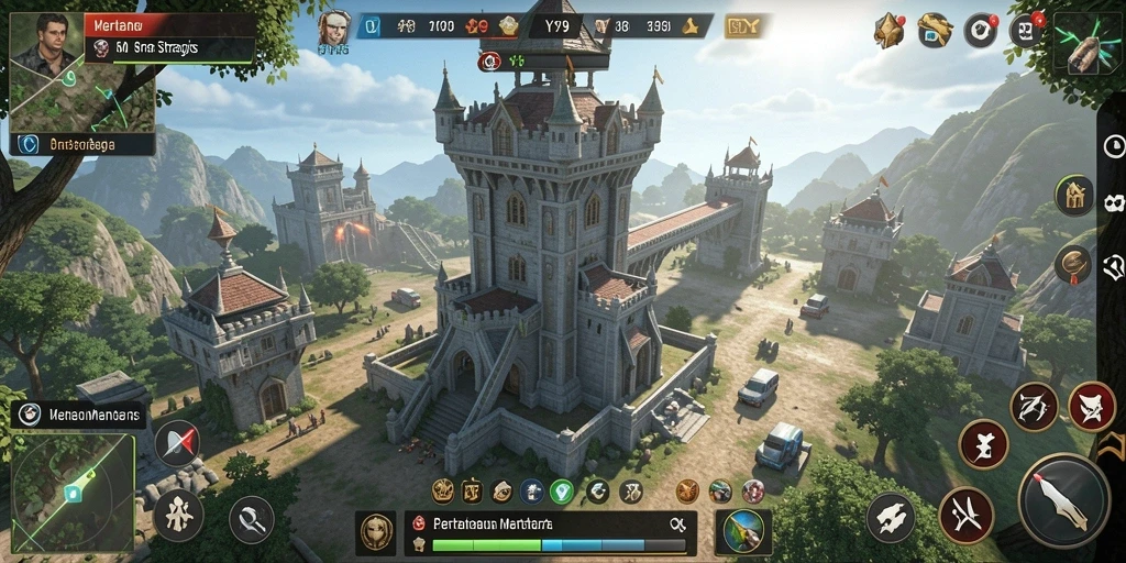 Screenshot gameplay Y89 menampilkan aksi Tower Defense yang mendebarkan.